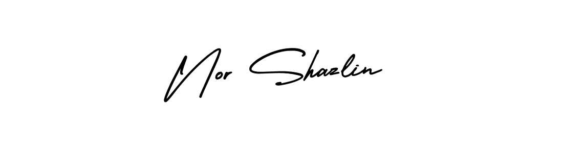 Similarly AmerikaSignatureDemo-Regular is the best handwritten signature design. Signature creator online .You can use it as an online autograph creator for name Nor Shazlin. Nor Shazlin signature style 3 images and pictures png