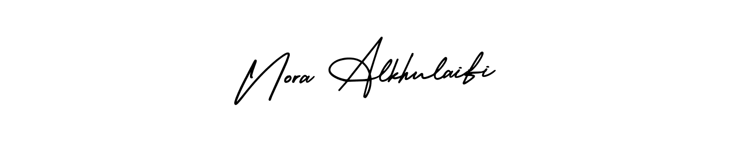 Design your own signature with our free online signature maker. With this signature software, you can create a handwritten (AmerikaSignatureDemo-Regular) signature for name Nora Alkhulaifi. Nora Alkhulaifi signature style 3 images and pictures png