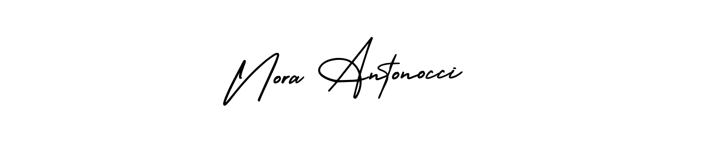 It looks lik you need a new signature style for name Nora Antonocci. Design unique handwritten (AmerikaSignatureDemo-Regular) signature with our free signature maker in just a few clicks. Nora Antonocci signature style 3 images and pictures png