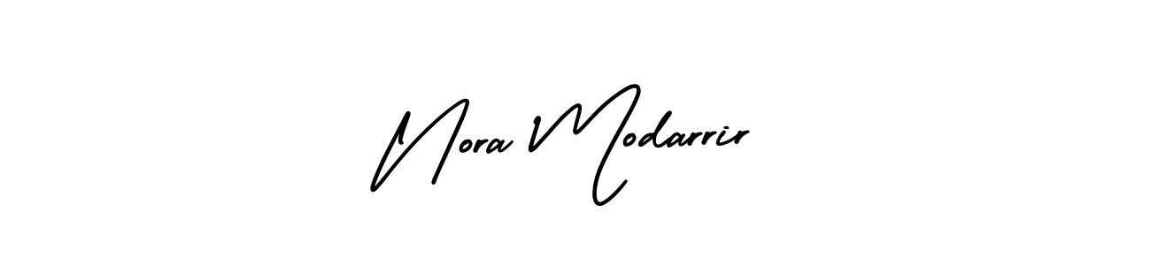 How to make Nora Modarrir signature? AmerikaSignatureDemo-Regular is a professional autograph style. Create handwritten signature for Nora Modarrir name. Nora Modarrir signature style 3 images and pictures png