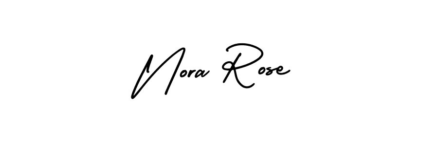 Nora Rose stylish signature style. Best Handwritten Sign (AmerikaSignatureDemo-Regular) for my name. Handwritten Signature Collection Ideas for my name Nora Rose. Nora Rose signature style 3 images and pictures png