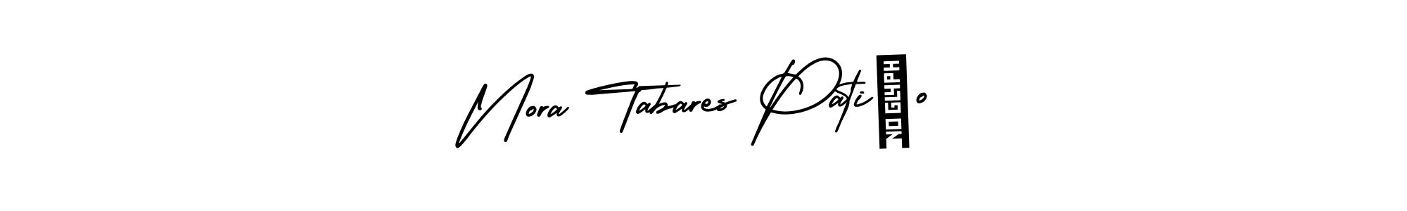 Make a short Nora Tabares Patiño signature style. Manage your documents anywhere anytime using AmerikaSignatureDemo-Regular. Create and add eSignatures, submit forms, share and send files easily. Nora Tabares Patiño signature style 3 images and pictures png