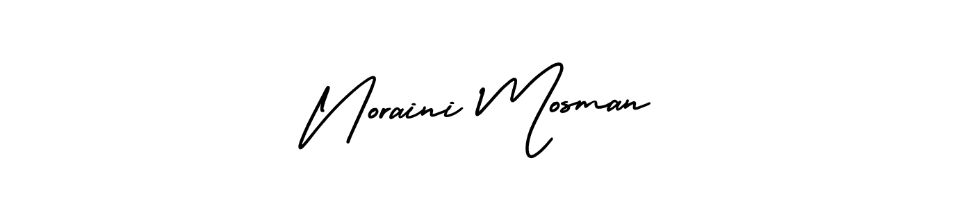 This is the best signature style for the Noraini Mosman name. Also you like these signature font (AmerikaSignatureDemo-Regular). Mix name signature. Noraini Mosman signature style 3 images and pictures png