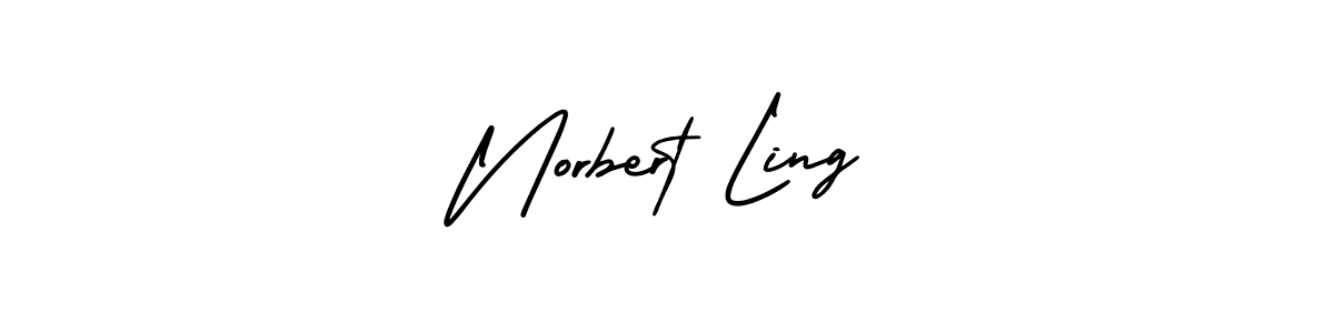 How to make Norbert Ling signature? AmerikaSignatureDemo-Regular is a professional autograph style. Create handwritten signature for Norbert Ling name. Norbert Ling signature style 3 images and pictures png