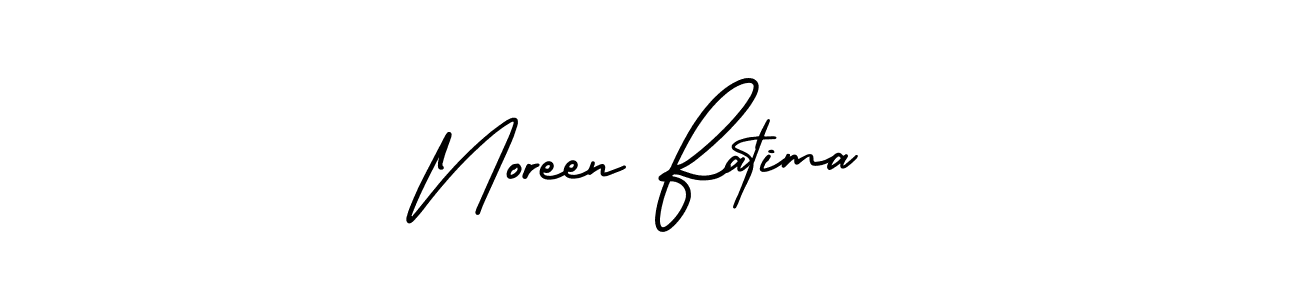 This is the best signature style for the Noreen Fatima name. Also you like these signature font (AmerikaSignatureDemo-Regular). Mix name signature. Noreen Fatima signature style 3 images and pictures png