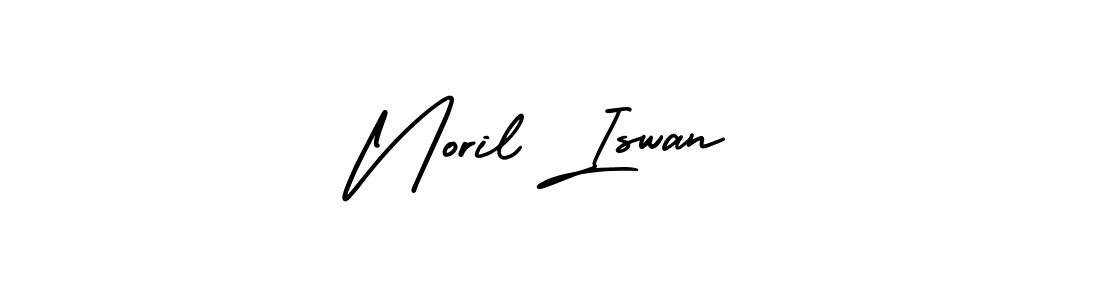 Make a beautiful signature design for name Noril Iswan. With this signature (AmerikaSignatureDemo-Regular) style, you can create a handwritten signature for free. Noril Iswan signature style 3 images and pictures png