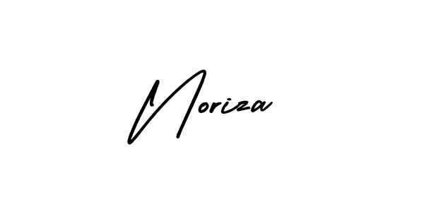 Design your own signature with our free online signature maker. With this signature software, you can create a handwritten (AmerikaSignatureDemo-Regular) signature for name Noriza. Noriza signature style 3 images and pictures png