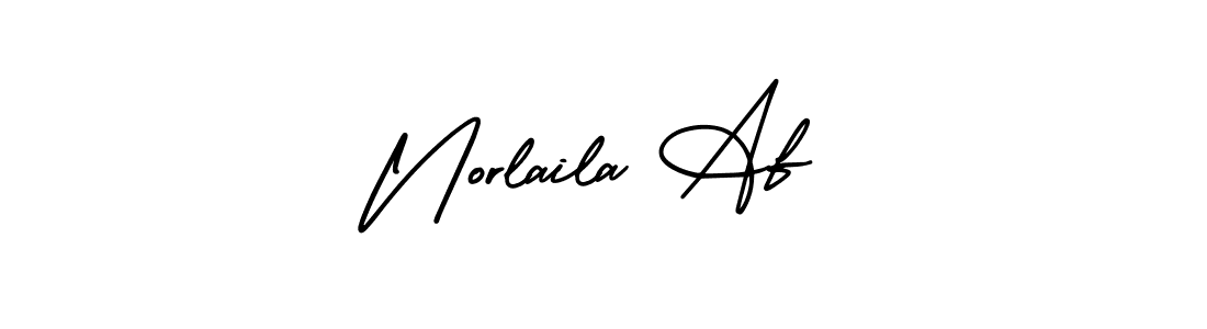 Also we have Norlaila Af name is the best signature style. Create professional handwritten signature collection using AmerikaSignatureDemo-Regular autograph style. Norlaila Af signature style 3 images and pictures png