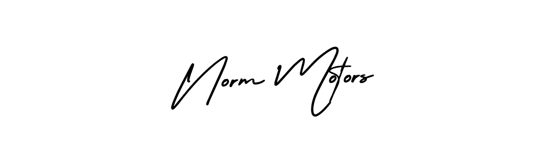 Also You can easily find your signature by using the search form. We will create Norm Motors name handwritten signature images for you free of cost using AmerikaSignatureDemo-Regular sign style. Norm Motors signature style 3 images and pictures png