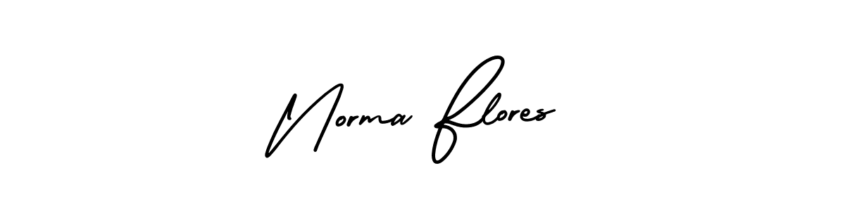 Design your own signature with our free online signature maker. With this signature software, you can create a handwritten (AmerikaSignatureDemo-Regular) signature for name Norma Flores. Norma Flores signature style 3 images and pictures png