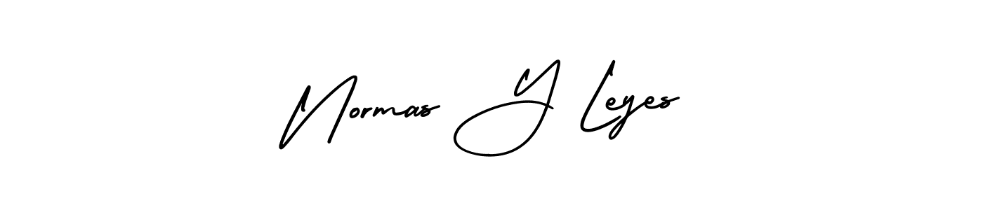 if you are searching for the best signature style for your name Normas Y Leyes. so please give up your signature search. here we have designed multiple signature styles  using AmerikaSignatureDemo-Regular. Normas Y Leyes signature style 3 images and pictures png