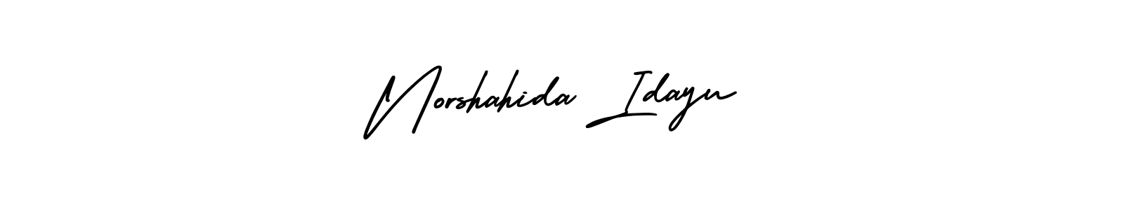 Design your own signature with our free online signature maker. With this signature software, you can create a handwritten (AmerikaSignatureDemo-Regular) signature for name Norshahida Idayu. Norshahida Idayu signature style 3 images and pictures png