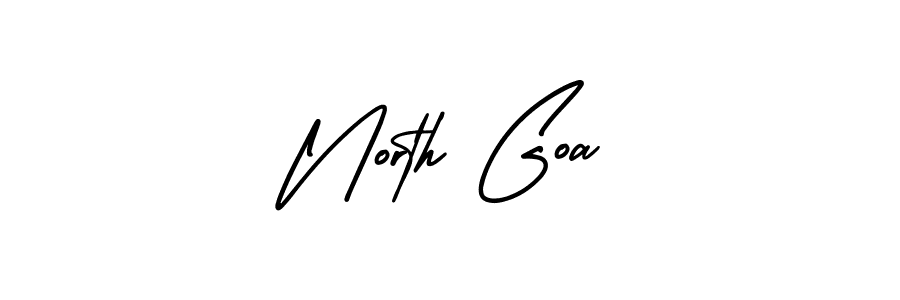 Use a signature maker to create a handwritten signature online. With this signature software, you can design (AmerikaSignatureDemo-Regular) your own signature for name North Goa. North Goa signature style 3 images and pictures png