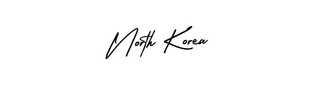 How to make North Korea signature? AmerikaSignatureDemo-Regular is a professional autograph style. Create handwritten signature for North Korea name. North Korea signature style 3 images and pictures png