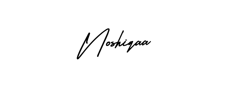 It looks lik you need a new signature style for name Noshiqaa. Design unique handwritten (AmerikaSignatureDemo-Regular) signature with our free signature maker in just a few clicks. Noshiqaa signature style 3 images and pictures png