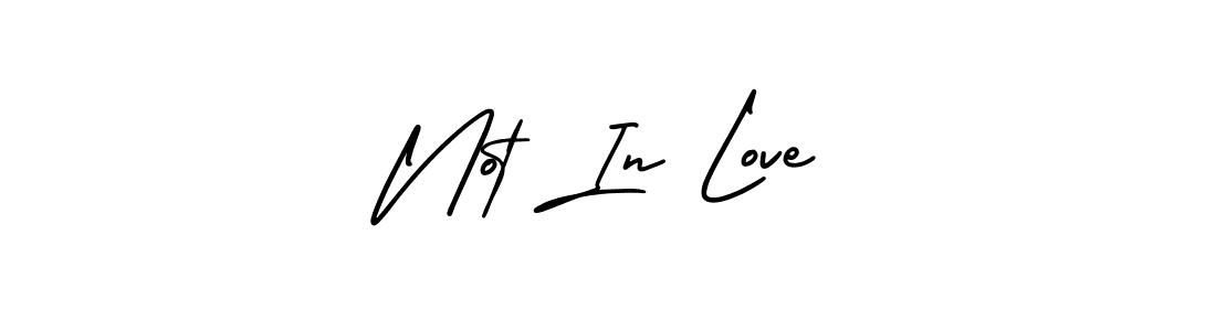 Use a signature maker to create a handwritten signature online. With this signature software, you can design (AmerikaSignatureDemo-Regular) your own signature for name Not In Love. Not In Love signature style 3 images and pictures png