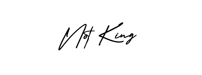 Create a beautiful signature design for name Not King. With this signature (AmerikaSignatureDemo-Regular) fonts, you can make a handwritten signature for free. Not King signature style 3 images and pictures png