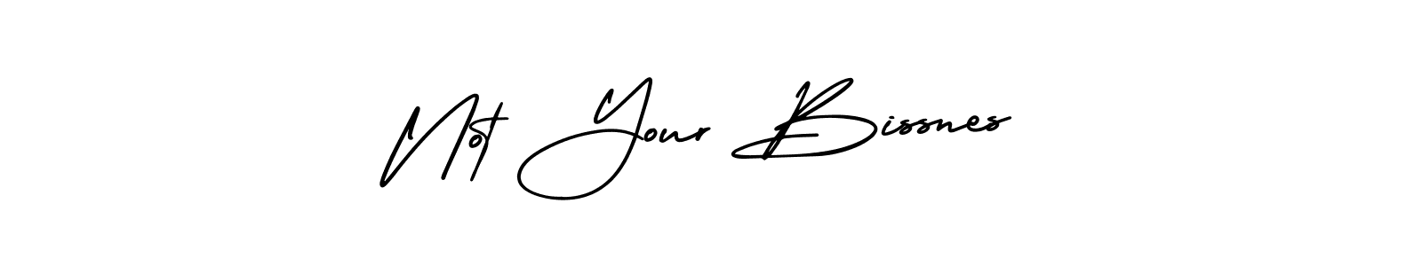 Also You can easily find your signature by using the search form. We will create Not Your Bissnes name handwritten signature images for you free of cost using AmerikaSignatureDemo-Regular sign style. Not Your Bissnes signature style 3 images and pictures png