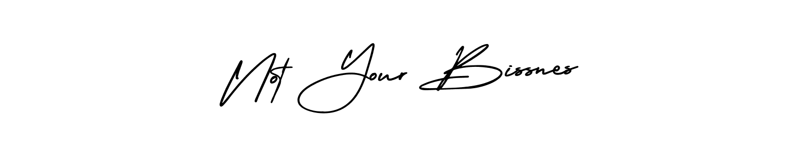 Create a beautiful signature design for name Not Your Bissnes. With this signature (AmerikaSignatureDemo-Regular) fonts, you can make a handwritten signature for free. Not Your Bissnes signature style 3 images and pictures png