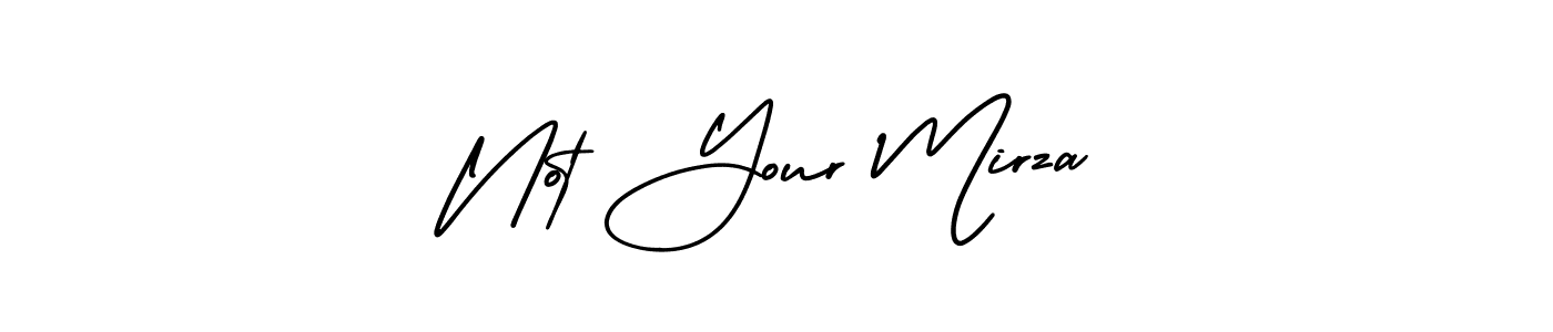 Make a beautiful signature design for name Not Your Mirza. With this signature (AmerikaSignatureDemo-Regular) style, you can create a handwritten signature for free. Not Your Mirza signature style 3 images and pictures png