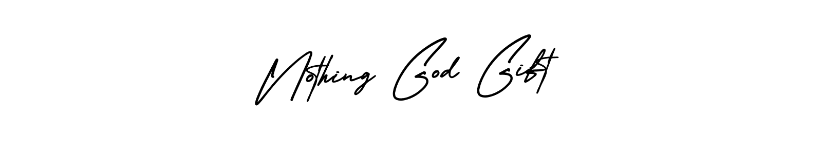 Design your own signature with our free online signature maker. With this signature software, you can create a handwritten (AmerikaSignatureDemo-Regular) signature for name Nothing God Gift. Nothing God Gift signature style 3 images and pictures png