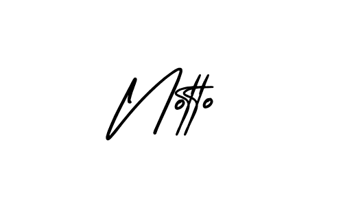 The best way (AmerikaSignatureDemo-Regular) to make a short signature is to pick only two or three words in your name. The name Notto include a total of six letters. For converting this name. Notto signature style 3 images and pictures png