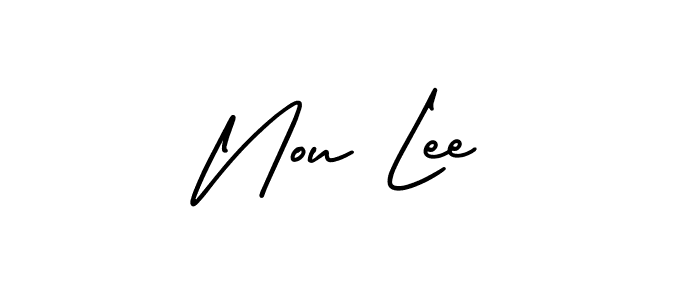 Check out images of Autograph of Nou Lee name. Actor Nou Lee Signature Style. AmerikaSignatureDemo-Regular is a professional sign style online. Nou Lee signature style 3 images and pictures png