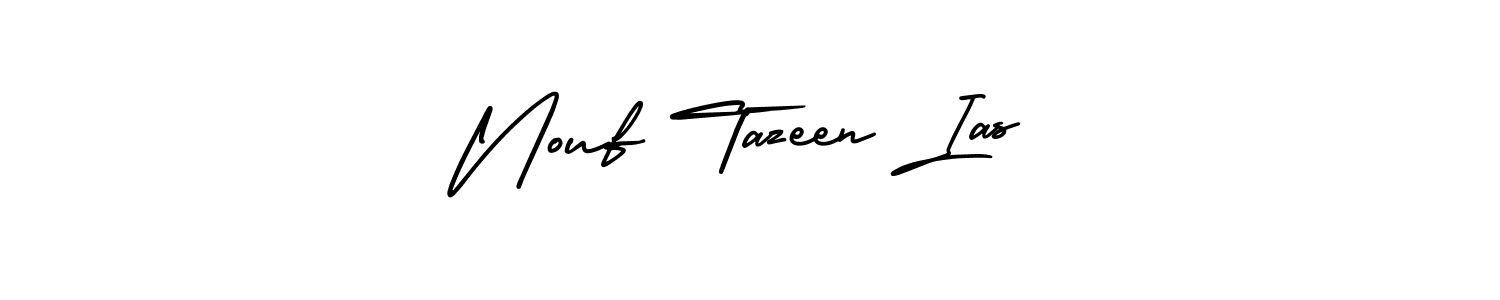 It looks lik you need a new signature style for name Nouf Tazeen Ias. Design unique handwritten (AmerikaSignatureDemo-Regular) signature with our free signature maker in just a few clicks. Nouf Tazeen Ias signature style 3 images and pictures png