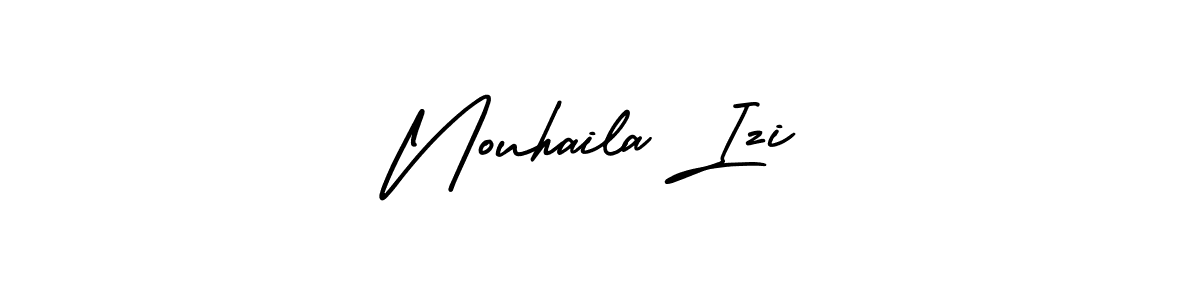 Similarly AmerikaSignatureDemo-Regular is the best handwritten signature design. Signature creator online .You can use it as an online autograph creator for name Nouhaila Izi. Nouhaila Izi signature style 3 images and pictures png