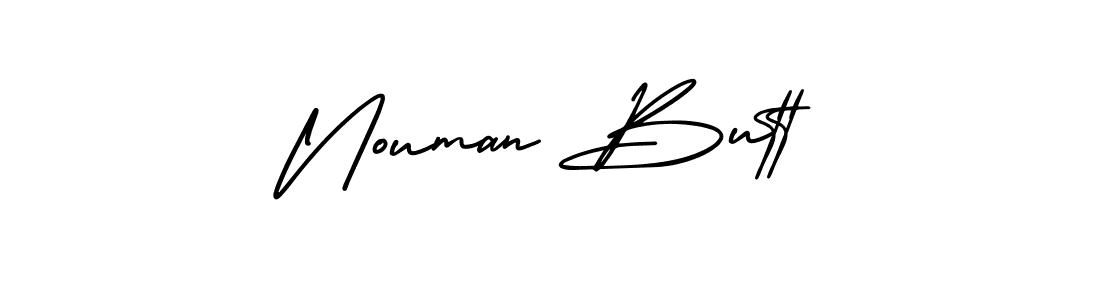How to make Nouman Butt signature? AmerikaSignatureDemo-Regular is a professional autograph style. Create handwritten signature for Nouman Butt name. Nouman Butt signature style 3 images and pictures png