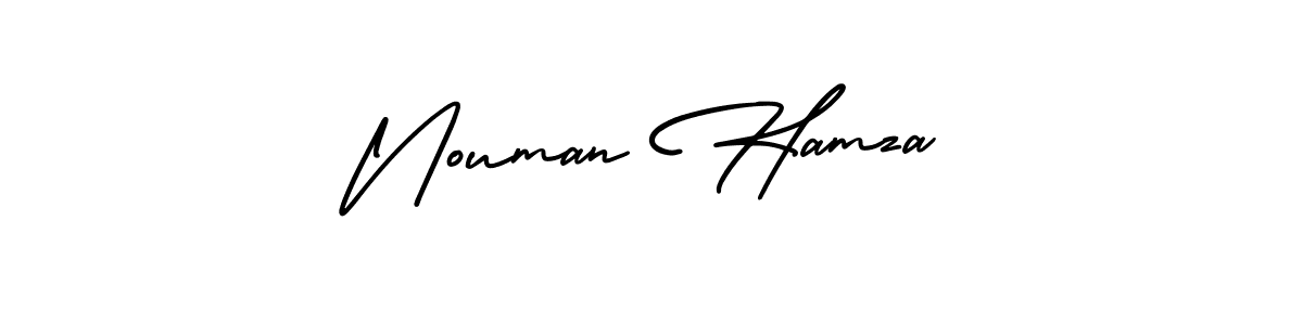 It looks lik you need a new signature style for name Nouman Hamza. Design unique handwritten (AmerikaSignatureDemo-Regular) signature with our free signature maker in just a few clicks. Nouman Hamza signature style 3 images and pictures png