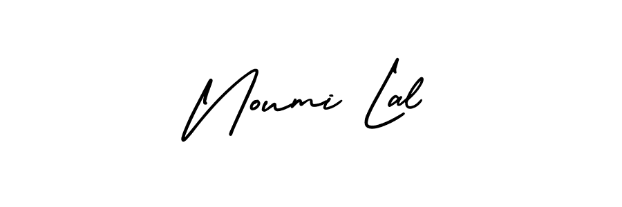 if you are searching for the best signature style for your name Noumi Lal. so please give up your signature search. here we have designed multiple signature styles  using AmerikaSignatureDemo-Regular. Noumi Lal signature style 3 images and pictures png