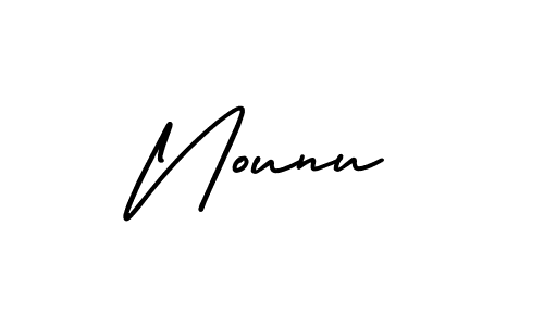 AmerikaSignatureDemo-Regular is a professional signature style that is perfect for those who want to add a touch of class to their signature. It is also a great choice for those who want to make their signature more unique. Get Nounu name to fancy signature for free. Nounu signature style 3 images and pictures png