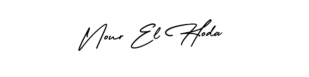 How to Draw Nour El Hoda signature style? AmerikaSignatureDemo-Regular is a latest design signature styles for name Nour El Hoda. Nour El Hoda signature style 3 images and pictures png