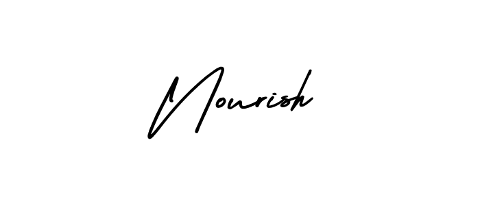 How to make Nourish signature? AmerikaSignatureDemo-Regular is a professional autograph style. Create handwritten signature for Nourish name. Nourish signature style 3 images and pictures png