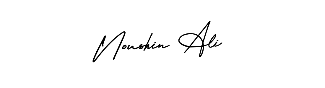 See photos of Noushin Ali official signature by Spectra . Check more albums & portfolios. Read reviews & check more about AmerikaSignatureDemo-Regular font. Noushin Ali signature style 3 images and pictures png