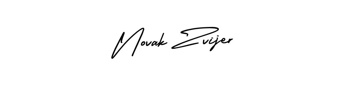 This is the best signature style for the Novak Zvijer name. Also you like these signature font (AmerikaSignatureDemo-Regular). Mix name signature. Novak Zvijer signature style 3 images and pictures png