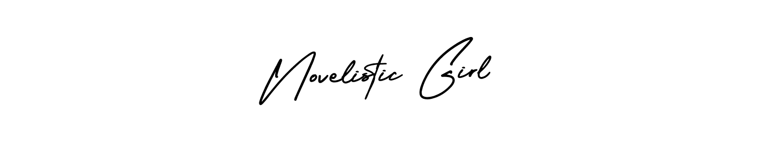 It looks lik you need a new signature style for name Novelistic Girl. Design unique handwritten (AmerikaSignatureDemo-Regular) signature with our free signature maker in just a few clicks. Novelistic Girl signature style 3 images and pictures png