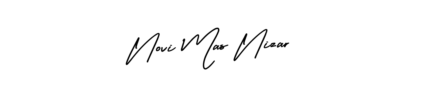 How to Draw Novi Mas Nizar signature style? AmerikaSignatureDemo-Regular is a latest design signature styles for name Novi Mas Nizar. Novi Mas Nizar signature style 3 images and pictures png
