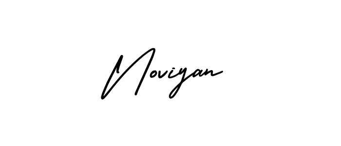 It looks lik you need a new signature style for name Noviyan. Design unique handwritten (AmerikaSignatureDemo-Regular) signature with our free signature maker in just a few clicks. Noviyan signature style 3 images and pictures png