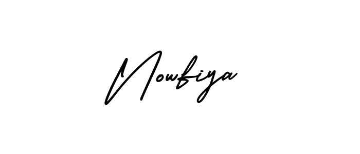 if you are searching for the best signature style for your name Nowfiya. so please give up your signature search. here we have designed multiple signature styles  using AmerikaSignatureDemo-Regular. Nowfiya signature style 3 images and pictures png