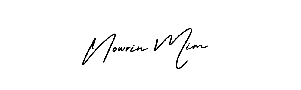 How to Draw Nowrin Mim signature style? AmerikaSignatureDemo-Regular is a latest design signature styles for name Nowrin Mim. Nowrin Mim signature style 3 images and pictures png