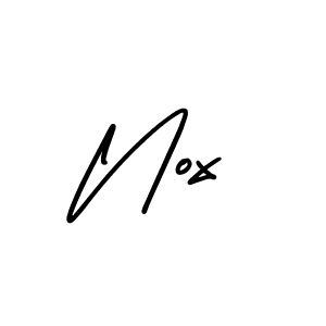 Nox stylish signature style. Best Handwritten Sign (AmerikaSignatureDemo-Regular) for my name. Handwritten Signature Collection Ideas for my name Nox. Nox signature style 3 images and pictures png