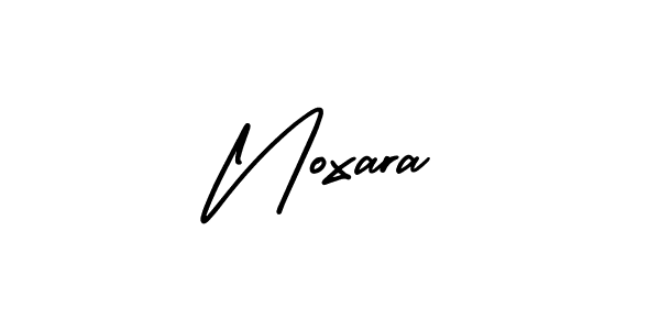 Use a signature maker to create a handwritten signature online. With this signature software, you can design (AmerikaSignatureDemo-Regular) your own signature for name Noxara. Noxara signature style 3 images and pictures png