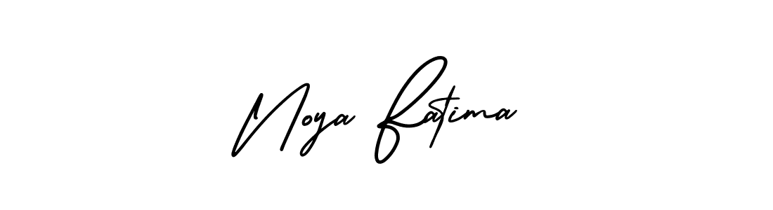 It looks lik you need a new signature style for name Noya Fatima. Design unique handwritten (AmerikaSignatureDemo-Regular) signature with our free signature maker in just a few clicks. Noya Fatima signature style 3 images and pictures png