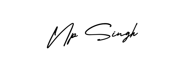 Design your own signature with our free online signature maker. With this signature software, you can create a handwritten (AmerikaSignatureDemo-Regular) signature for name Np Singh. Np Singh signature style 3 images and pictures png