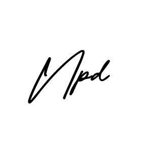 Use a signature maker to create a handwritten signature online. With this signature software, you can design (AmerikaSignatureDemo-Regular) your own signature for name Npd. Npd signature style 3 images and pictures png