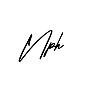 Use a signature maker to create a handwritten signature online. With this signature software, you can design (AmerikaSignatureDemo-Regular) your own signature for name Nph. Nph signature style 3 images and pictures png