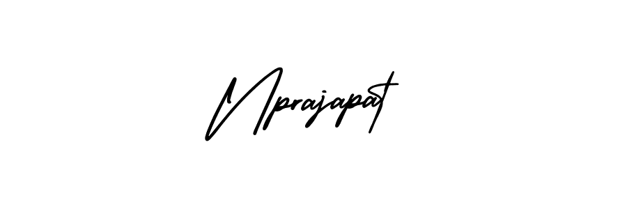 How to Draw Nprajapat signature style? AmerikaSignatureDemo-Regular is a latest design signature styles for name Nprajapat. Nprajapat signature style 3 images and pictures png