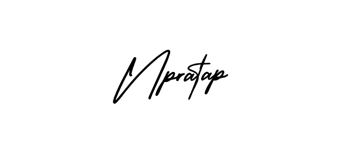 Use a signature maker to create a handwritten signature online. With this signature software, you can design (AmerikaSignatureDemo-Regular) your own signature for name Npratap. Npratap signature style 3 images and pictures png